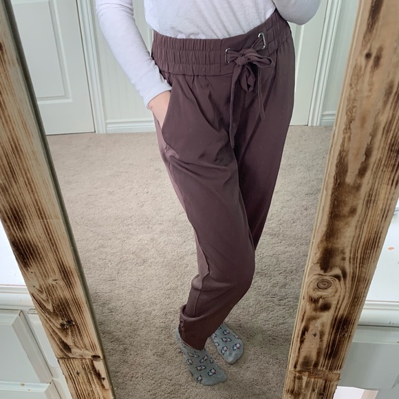 Dynamite Pants - Purple silk pants